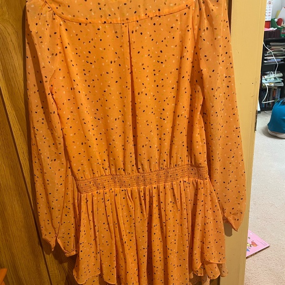 Jecci five women lace dress(orange) - Picture 2 of 5